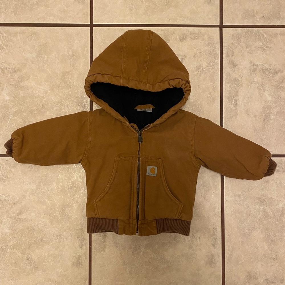 6M Infant Girl/Boy Tan Carhartt Jackett